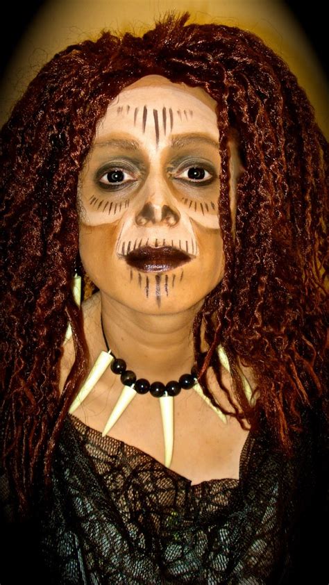 Step into the mystical world of voodoo with chic makeup artistry